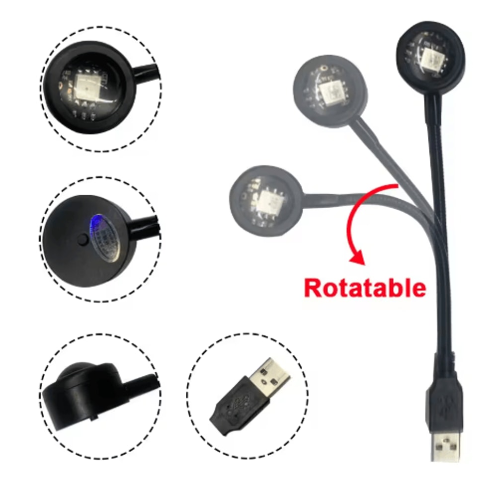 LED Sunset Projector Lamp Rainbow Mood Light For Atmosphere Creative Spaces 8