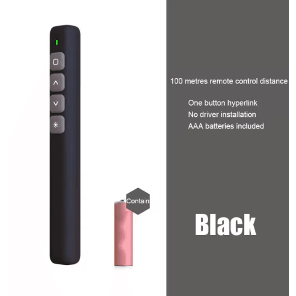 24GHz Wireless Presentation Remote PowerPoint Clicker With USB Receiver 2