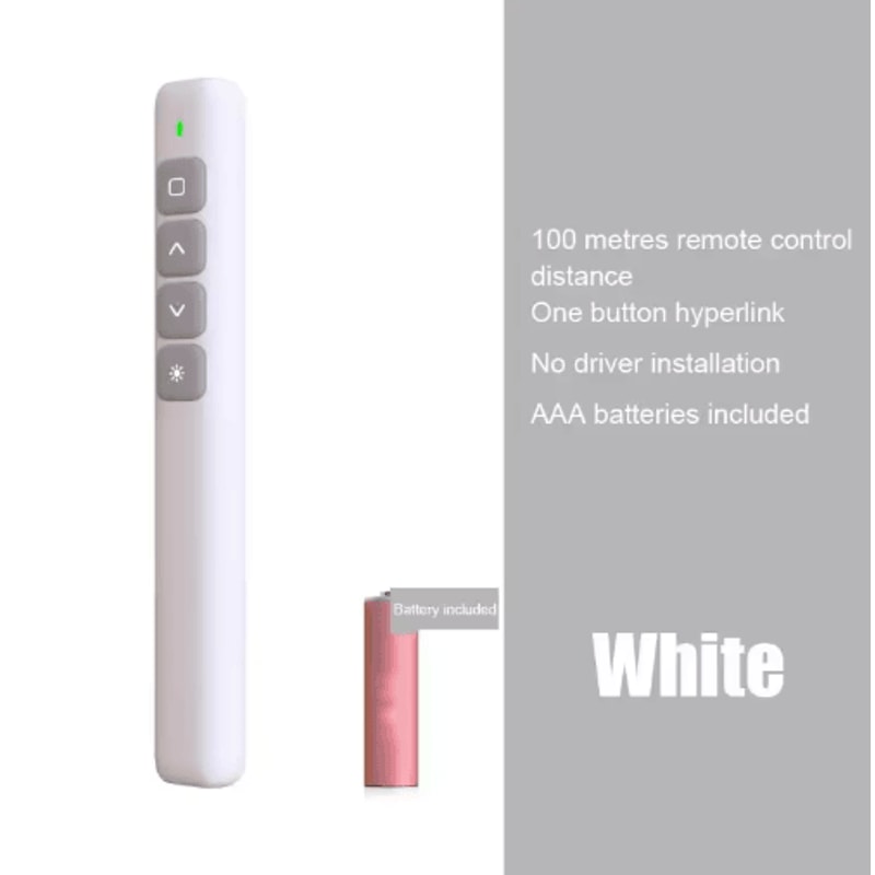 24GHz Wireless Presentation Remote PowerPoint Clicker With USB Receiver 6