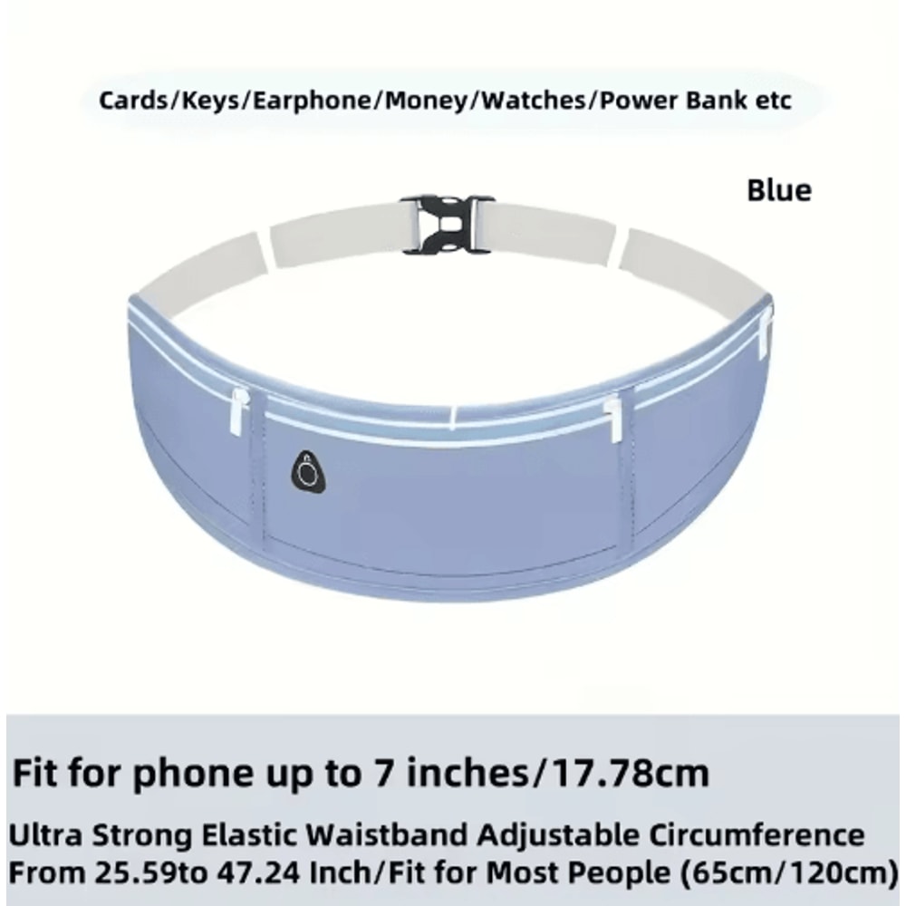 Waterproof DoublePocket Waist Pack Lightweight Sport Fanny Pack For Everyday Movement 4