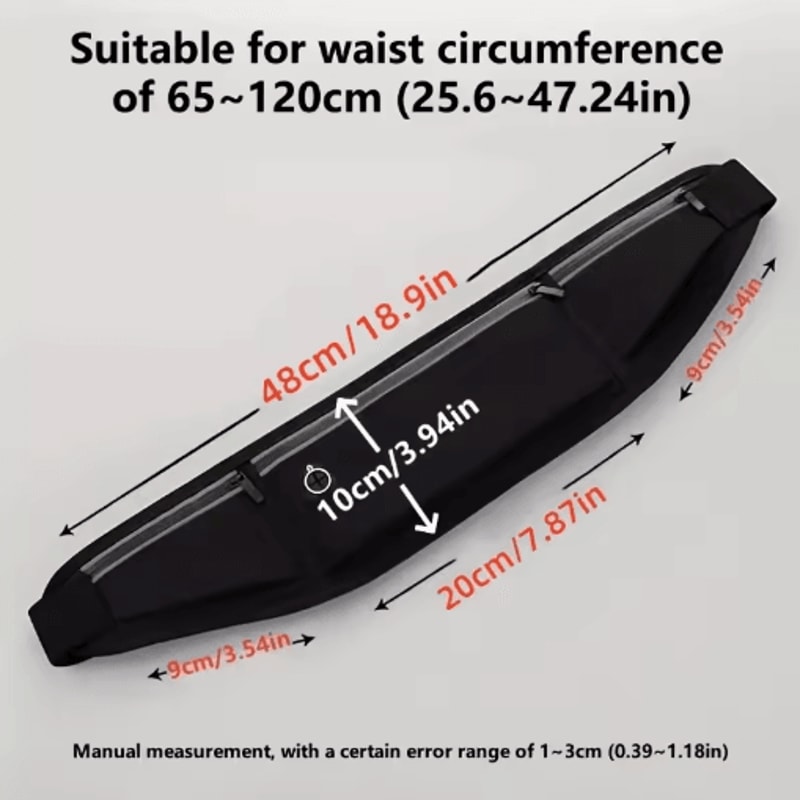 Waterproof DoublePocket Waist Pack Lightweight Sport Fanny Pack For Everyday Movement 5