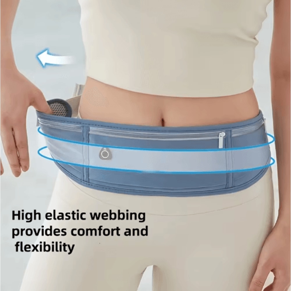 Waterproof DoublePocket Waist Pack Lightweight Sport Fanny Pack For Everyday Movement 8