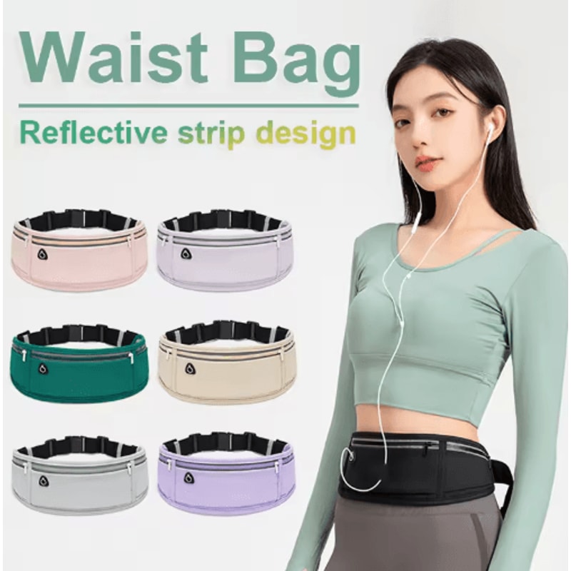 Waterproof DoublePocket Waist Pack Lightweight Sport Fanny Pack For Everyday Movement 0