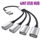 4Port USB TypeC Hub MultiPort USB Splitter For Fast Data Expansion 1