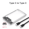 SATA To Type C External Hard Drive Enclosure 5Gbps USB Storage Case For HDD And SSD 1