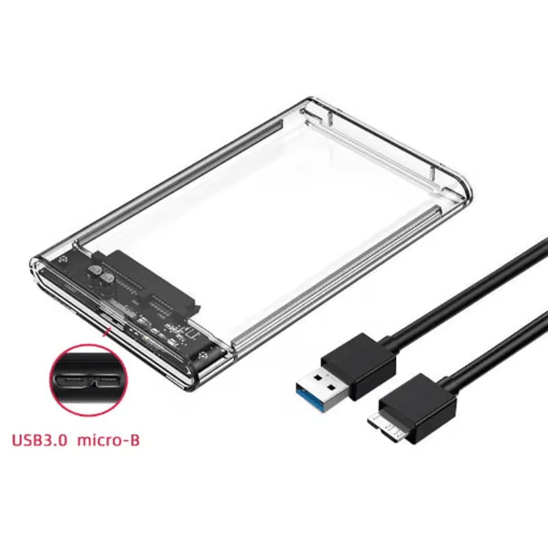 SATA To Type C External Hard Drive Enclosure 5Gbps USB Storage Case For HDD And SSD 3