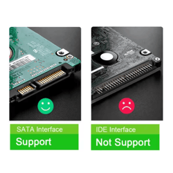 sata to type c external hard drive enclosure 5gbps usb storage case for hdd and ssd