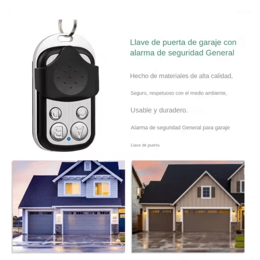 433MHz Cloning Remote Key Fob 43392MHz Duplicator For Gate And Garage Door Controls 0