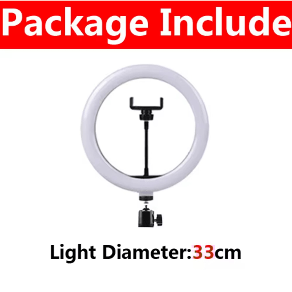 LED Selfie Ring Light With Phone Holder Portable Ring Lamp For Video Photography And YouTube 1