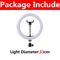 LED Selfie Ring Light With Phone Holder Portable Ring Lamp For Video Photography And YouTube 1