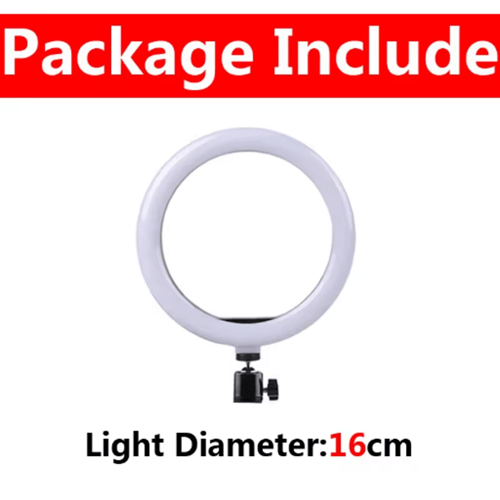 LED Selfie Ring Light With Phone Holder Portable Ring Lamp For Video Photography And YouTube 3
