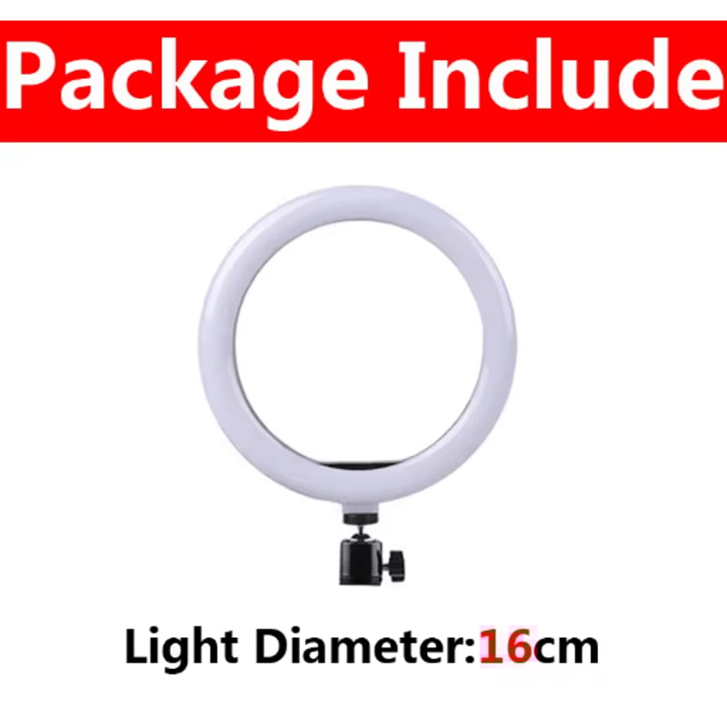 LED Selfie Ring Light With Phone Holder Portable Ring Lamp For Video Photography And YouTube 3