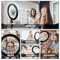 LED Selfie Ring Light With Phone Holder Portable Ring Lamp For Video Photography And YouTube 5