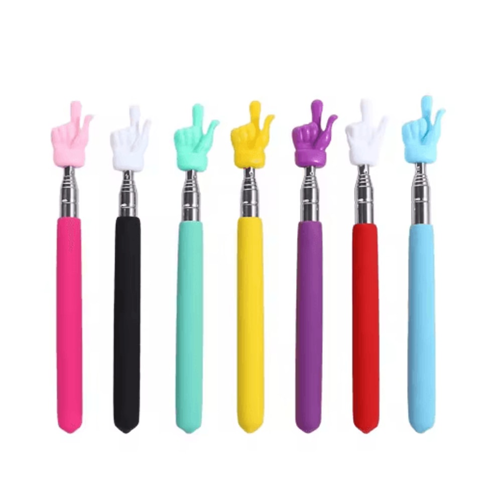 Telescopic Finger Pointer Stick Stainless Steel Teaching Pointer For Classroom And Office 15