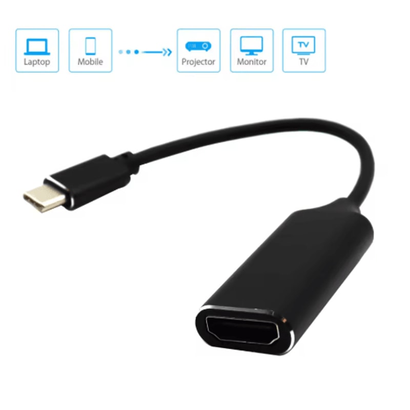 USB C To HDMI Cable Type C To HDMI 4K Adapter For Laptop PC And Smartphone 30Hz 4