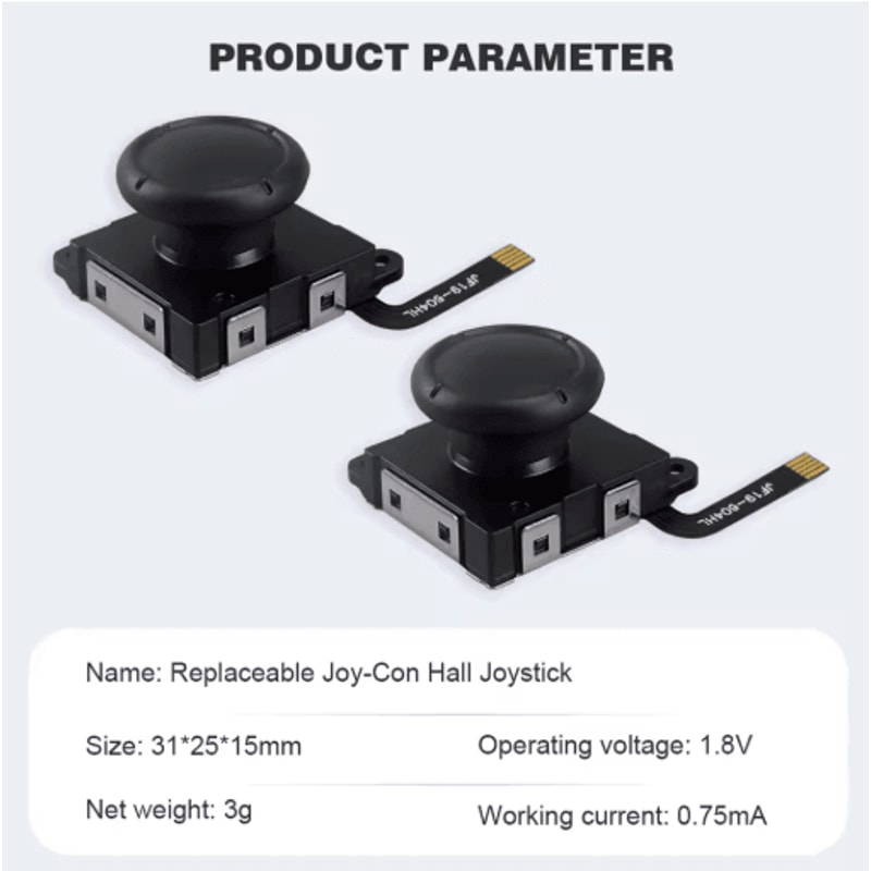 Replacement 3D Analog Joystick For Switch 2 Pack Thumb Stick Repair Parts For Joy Con Lite And OLED 3