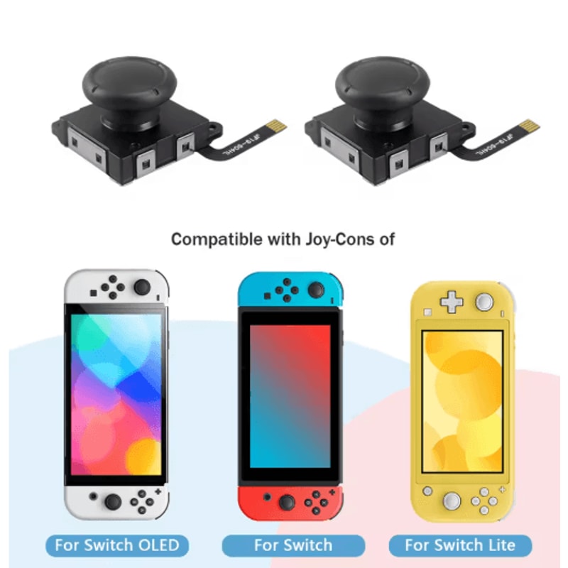 Replacement 3D Analog Joystick For Switch 2 Pack Thumb Stick Repair Parts For Joy Con Lite And OLED 4