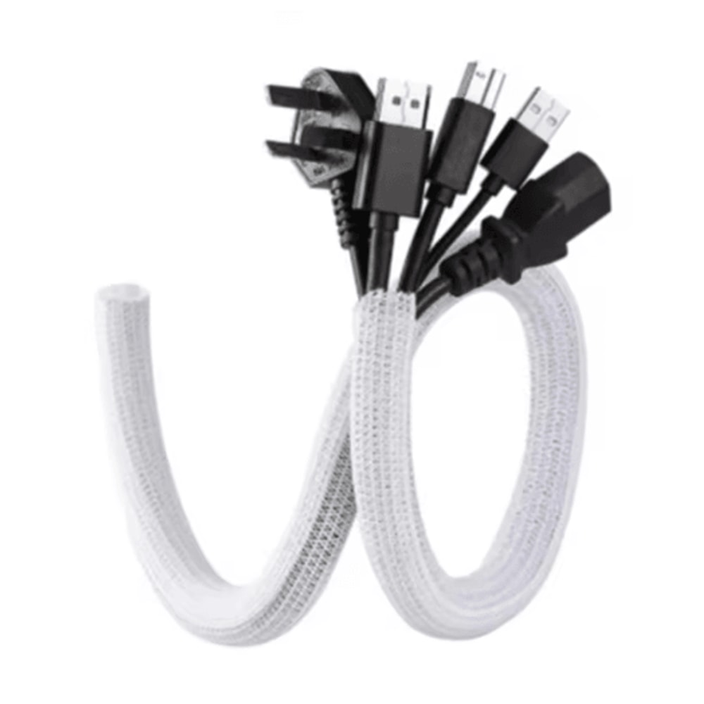 Expandable Braided Cable Sleeve PET Nylon Wire Mesh Protector For Cords And Wires 1