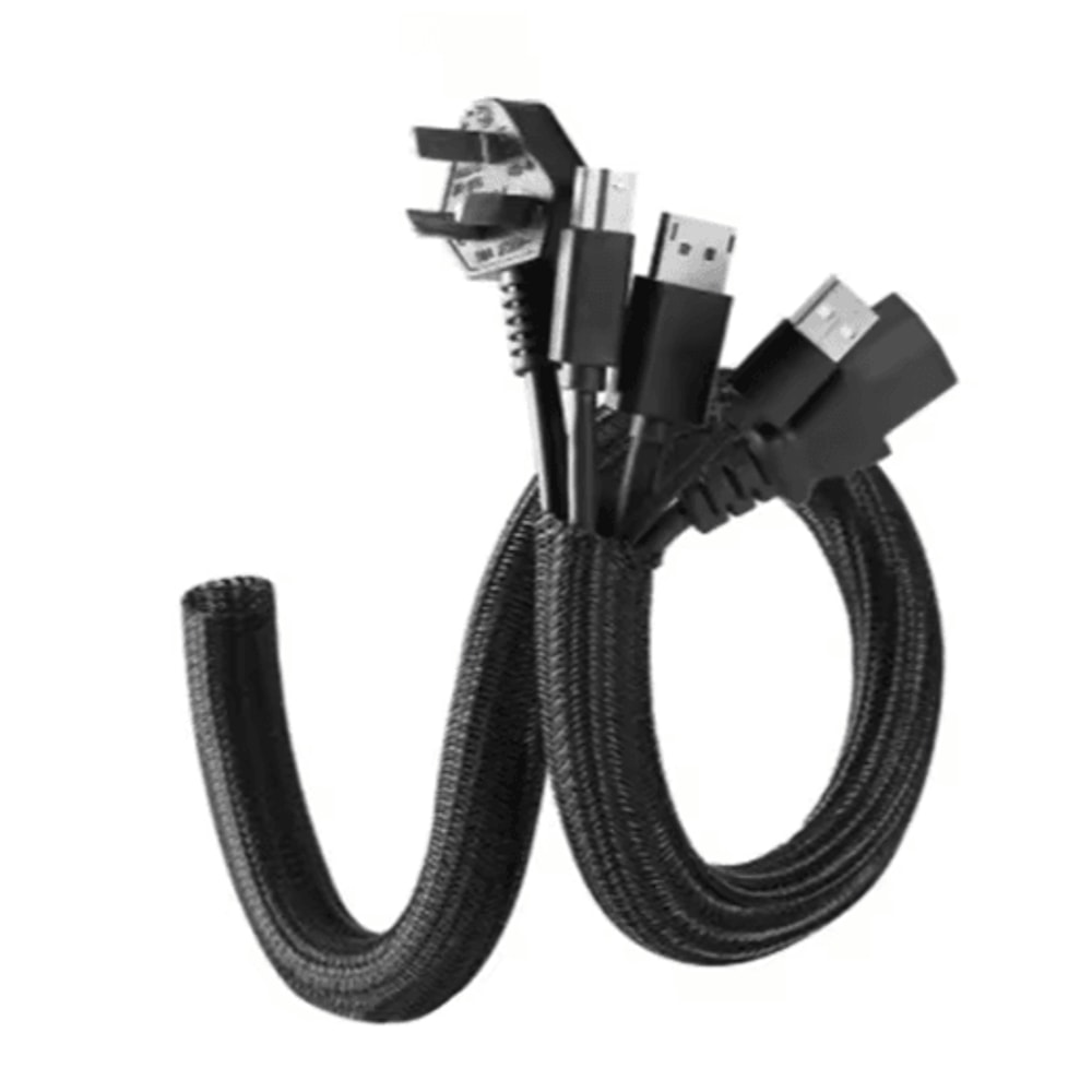 Expandable Braided Cable Sleeve PET Nylon Wire Mesh Protector For Cords And Wires 2