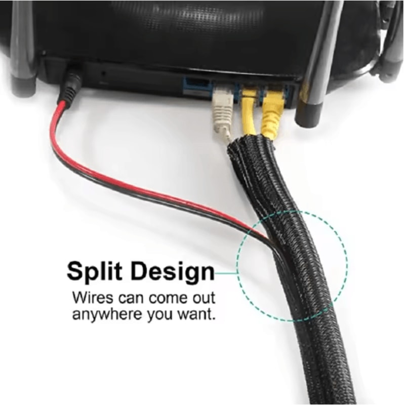 Expandable Braided Cable Sleeve PET Nylon Wire Mesh Protector For Cords And Wires 4