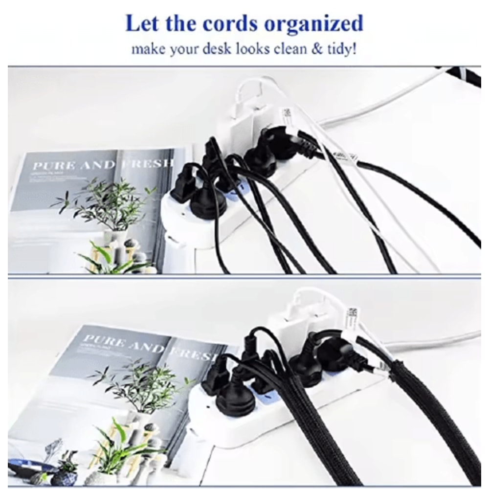 Expandable Braided Cable Sleeve PET Nylon Wire Mesh Protector For Cords And Wires 5