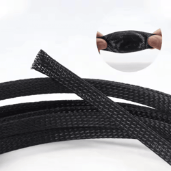 expandable braided cable sleeve pet nylon wire mesh protector for cords and wires