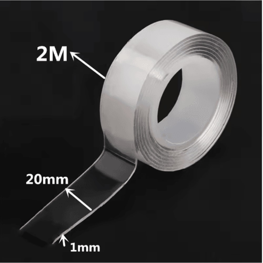 Reusable Nano Tape Double Sided Adhesive 1 To 5M Transparent Waterproof And Cleanable Mounting Tape 8