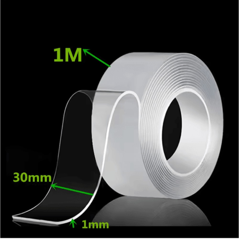 Reusable Nano Tape Double Sided Adhesive 1 To 5M Transparent Waterproof And Cleanable Mounting Tape 11