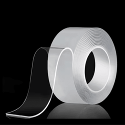 reusable nano tape double sided adhesive 1 to 5m transparent waterproof and cleanable mounting tape