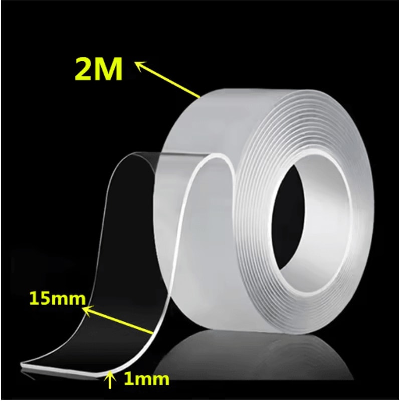 Reusable Nano Tape Double Sided Adhesive 1 To 5M Transparent Waterproof And Cleanable Mounting Tape 13