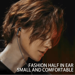 universal wired in ear earphones 3.5mm stereo headset for gaming sports and daily use