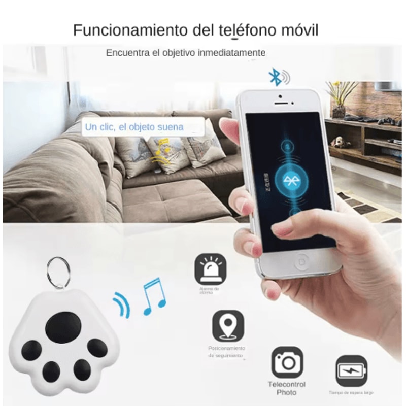 Cat Paw Mini Tracker Tag Cute Anti Lost Locator For Pets Keys And Wallets 10