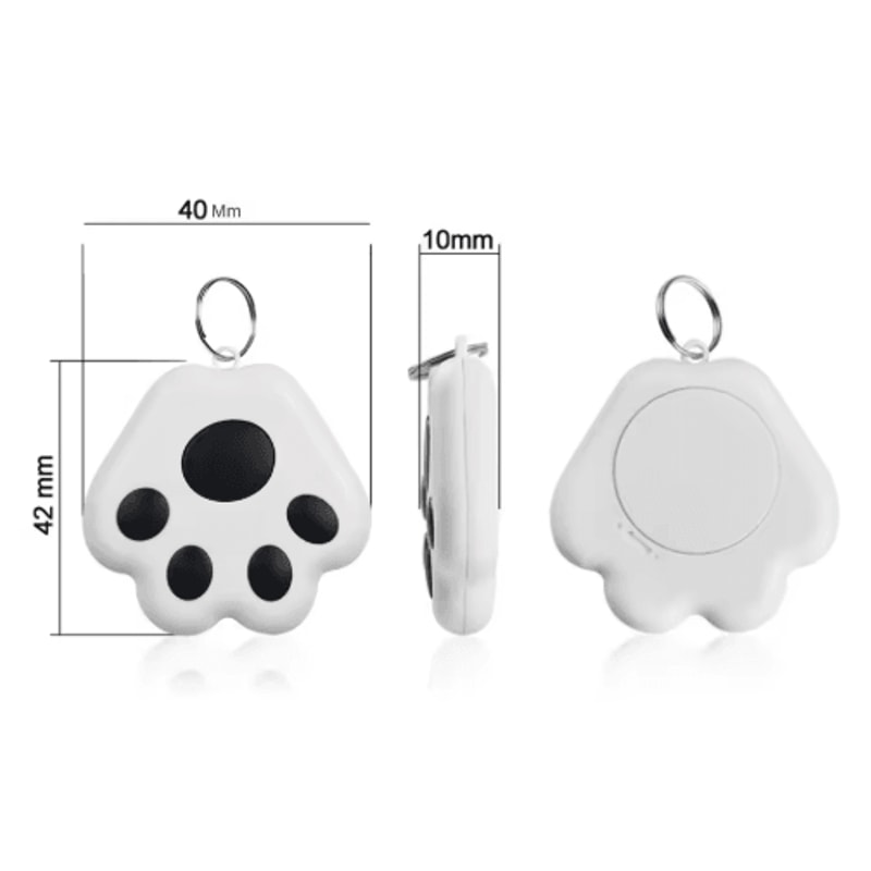 Cat Paw Mini Tracker Tag Cute Anti Lost Locator For Pets Keys And Wallets 9