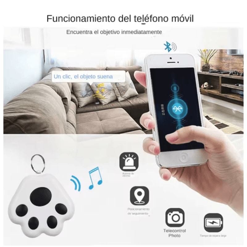 Cat Paw Mini Tracker Tag Cute Anti Lost Locator For Pets Keys And Wallets 11