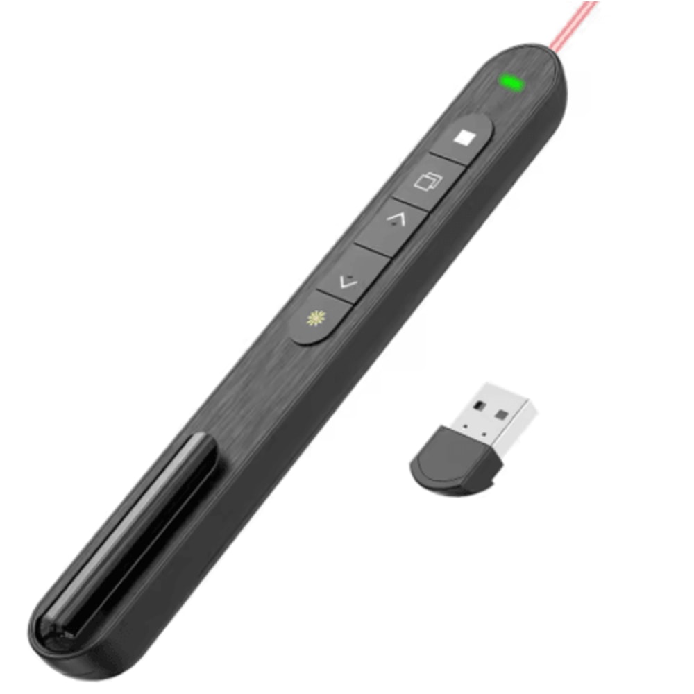 24GHz USB Presentation Remote Pen Wireless PPT Clicker With Pointer For Meetings And Teaching 1