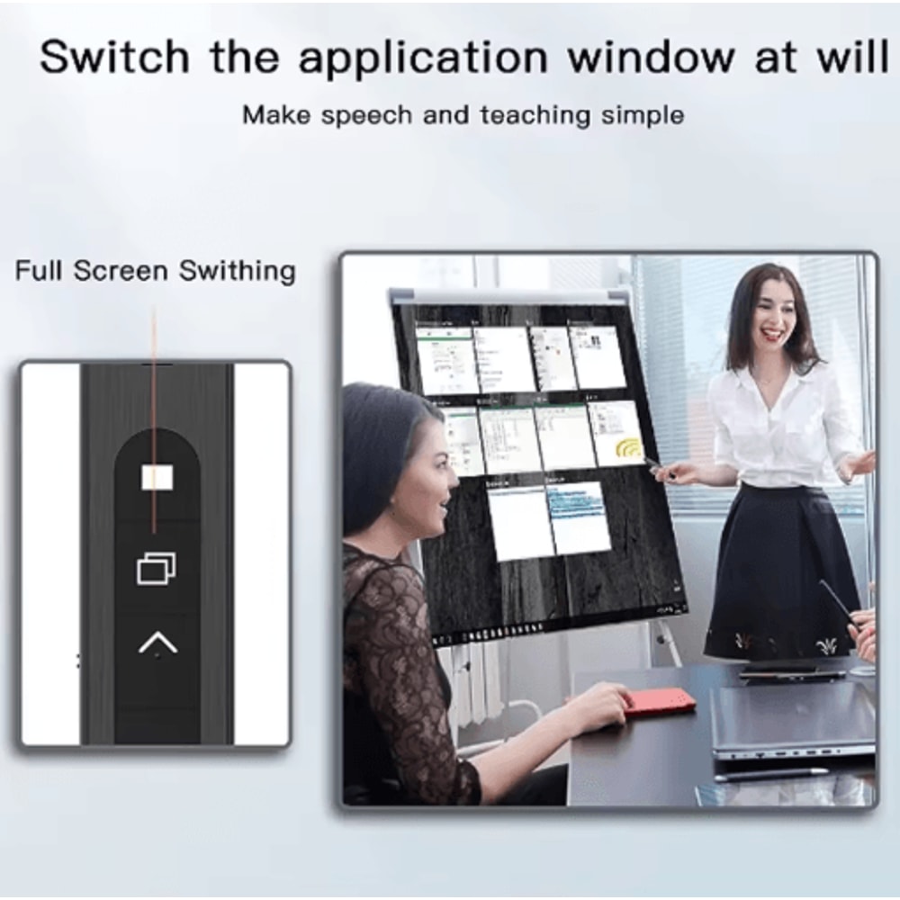 24GHz USB Presentation Remote Pen Wireless PPT Clicker With Pointer For Meetings And Teaching 2