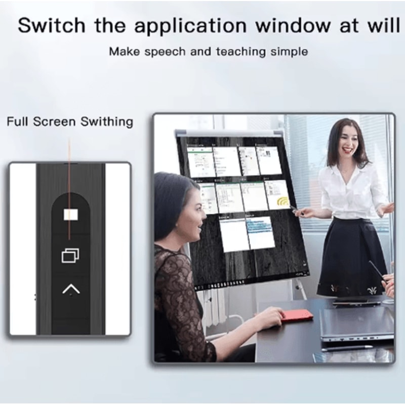 24GHz USB Presentation Remote Pen Wireless PPT Clicker With Pointer For Meetings And Teaching 2