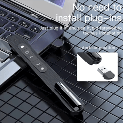 2.4ghz usb presentation remote pen wireless ppt clicker with pointer for meetings and teaching