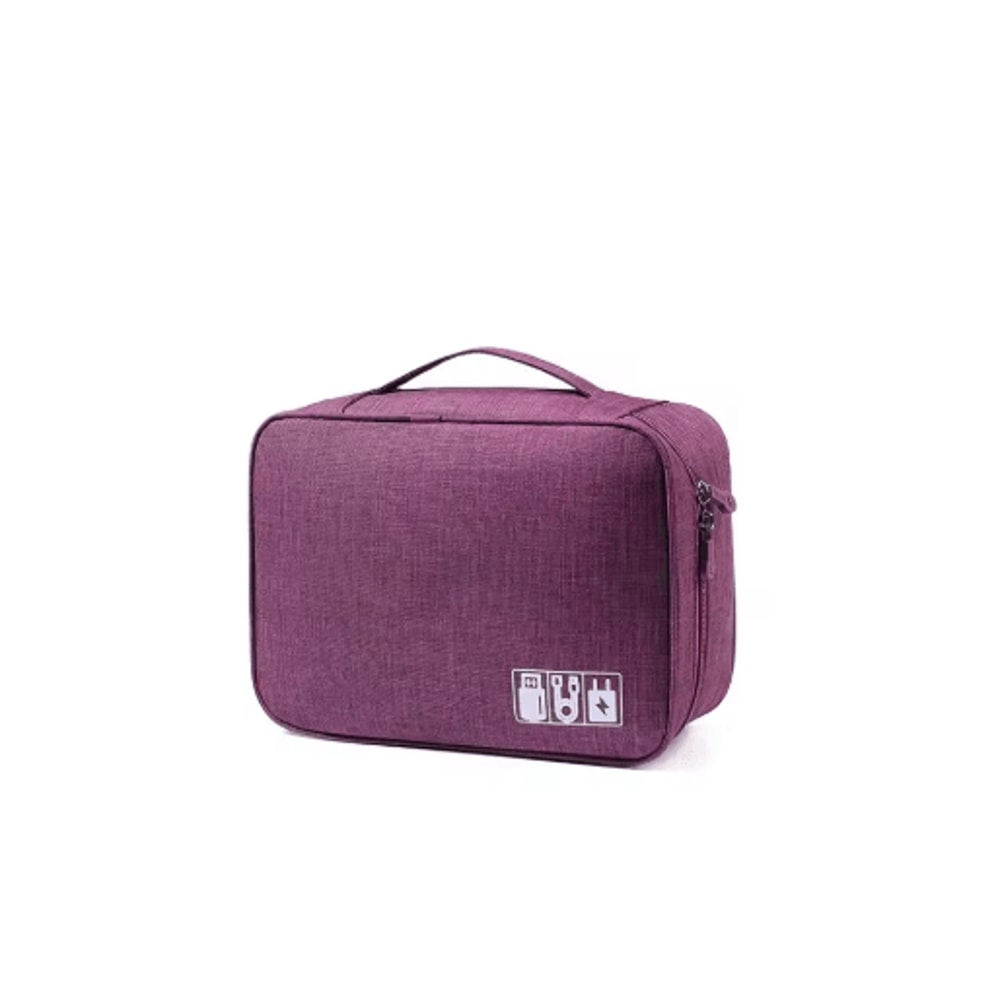 Portable Waterproof Cable Organizer Pouch Travel Storage Bag For USB Cables Chargers And Electronic 4