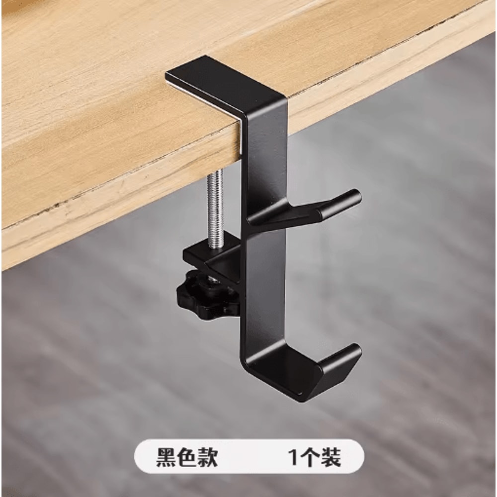 Adjustable Desk Edge Hook Punch Free Hanging Organizer For Headsets Bags And Accessories 2
