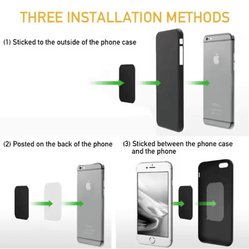 Magnetic Metal Plate For Car Phone Holder 1pc To 5pcs Universal Iron Sheet Sticker For Phone Mounts 18