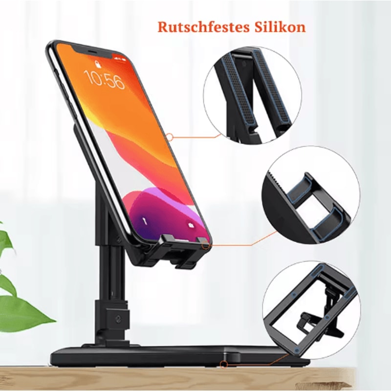 Foldable Adjustable Desk Phone And Tablet Stand Desktop Holder For IPad IPhone And Android 6
