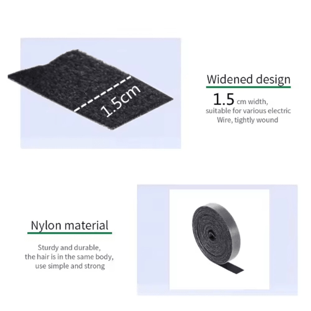 Flexible Cable Organizer Tape 1m To 5m Wire Winder And Cord Management Protector 5