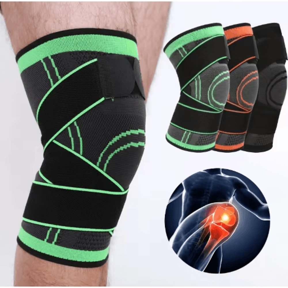 Pressurized Elastic Sports Knee Pad For Men Compression Knee Support Brace 13