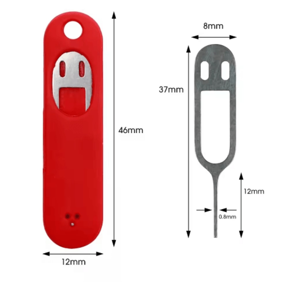 Silicone SIM Ejector Keychain Set 15 Pcs AntiLost Phone SIM Removal Tool 11