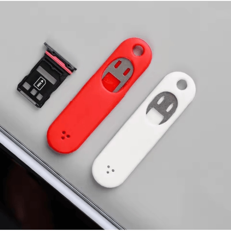 Silicone SIM Ejector Keychain Set 15 Pcs AntiLost Phone SIM Removal Tool 12