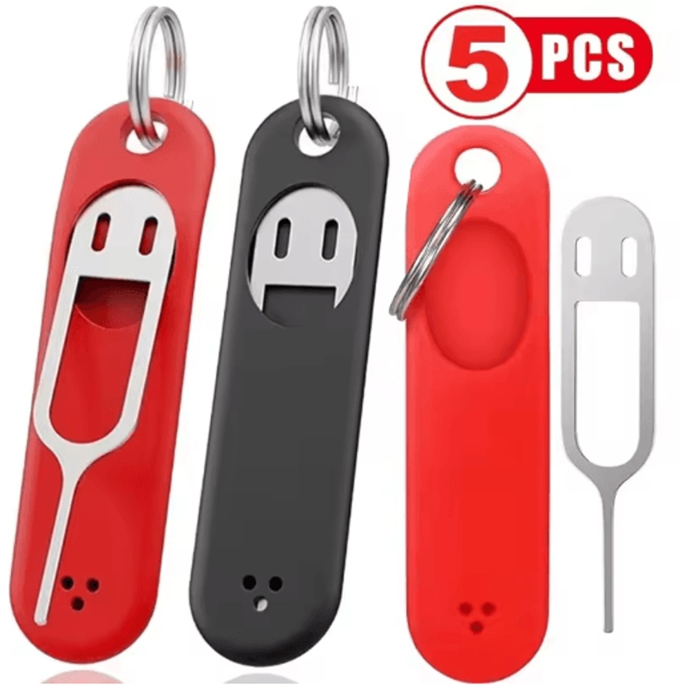 Silicone SIM Ejector Keychain Set 15 Pcs AntiLost Phone SIM Removal Tool 0