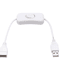 USB Switch Extension Cable 28cm OnOff Power Control For USB Devices 2