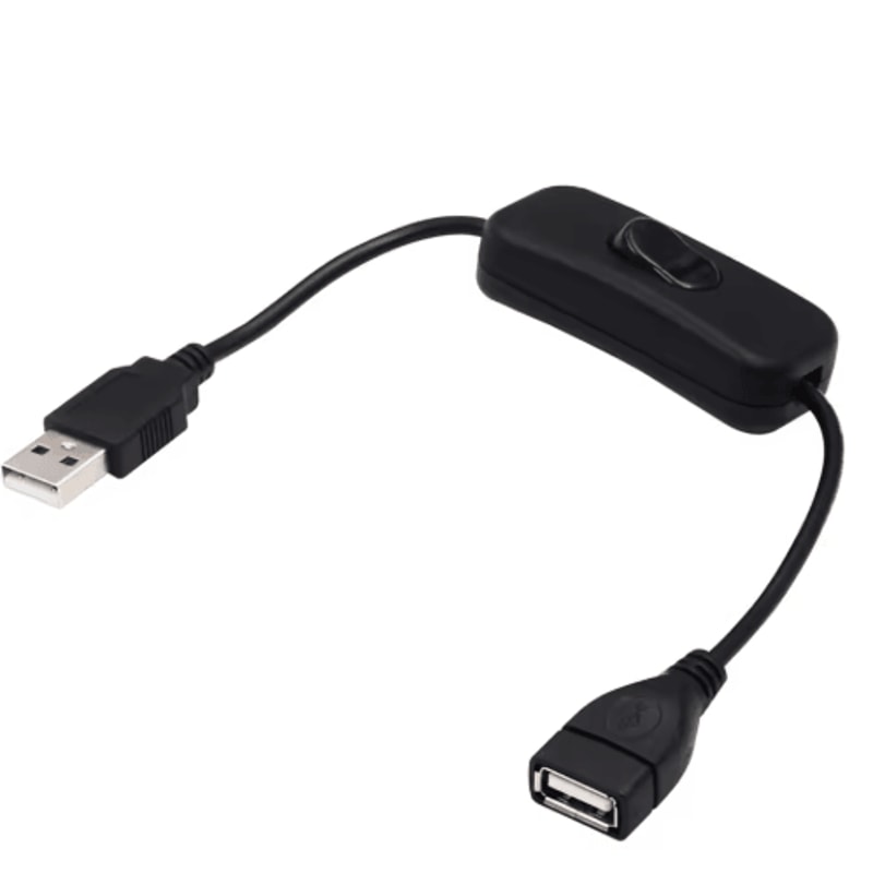 USB Switch Extension Cable 28cm OnOff Power Control For USB Devices 3