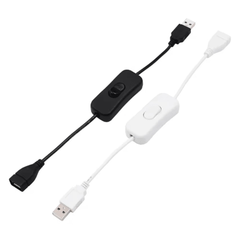 USB Switch Extension Cable 28cm OnOff Power Control For USB Devices 5